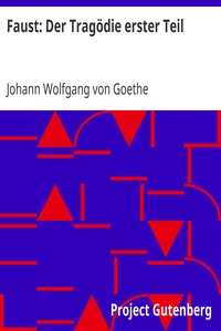 Book cover of "Faust: Der Tragödie erster Teil"