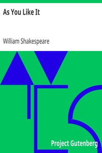 Book cover of "As You Like It"