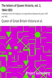 Book cover of "The letters of Queen Victoria, vol. 2, 1844-1853 : $b A selection from Her Majesty's correspondence between the years 1837 and 1861."