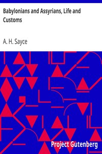 Book cover of "Babylonians and Assyrians, Life and Customs"