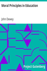 Book cover of "Moral Principles in Education"