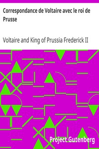 Book cover of "Correspondance de Voltaire avec le roi de Prusse"
