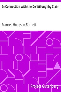Book cover of "In Connection with the De Willoughby Claim"
