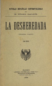 Book cover of "La desheredada"