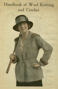 Book cover of "Handbook of Wool Knitting and Crochet"
