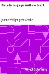 Book cover of "Die Leiden des jungen Werther — Band 1"