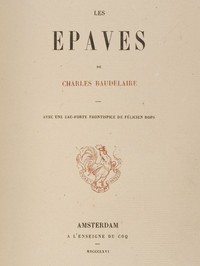 Book cover of "Les épaves de Charles Baudelaire"