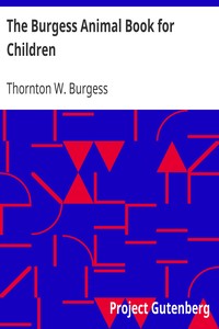 Book cover of "The Burgess Animal Book for Children"