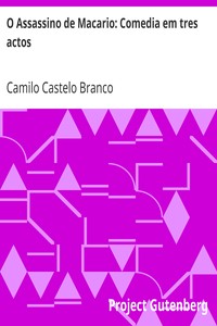 Book cover of "O Assassino de Macario: Comedia em tres actos"