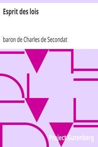 Book cover of "Esprit des lois - livres I à V, précédés d'une introduction de l'éditeur"