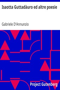 Book cover of "Isaotta Guttadàuro ed altre poesie"