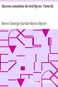 Book cover of "Œuvres complètes de lord Byron, Tome 02 - comprenant ses mémoires publiés par Thomas Moore"