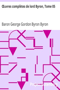 Book cover of "Œuvres complètes de lord Byron, Tome 05 - comprenant ses mémoires publiés par Thomas Moore"