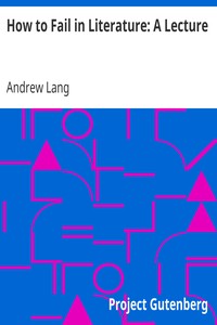 Book cover of "How to Fail in Literature: A Lecture"
