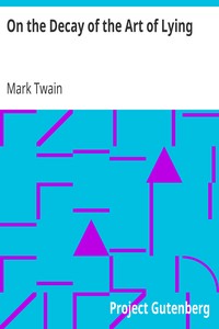 Book cover of "On the Decay of the Art of Lying"