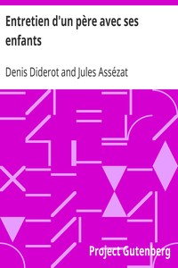 Book cover of "Entretien d'un père avec ses enfants"