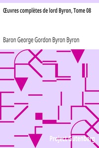 Book cover of "Œuvres complètes de lord Byron, Tome 08 - comprenant ses mémoires publiés par Thomas Moore"