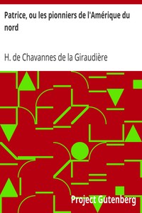 Book cover of "Patrice, ou les pionniers de l'Amérique du nord"