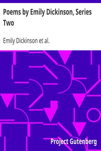 Book cover of "Poems by Emily Dickinson, Series Two"