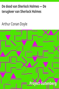 Book cover of "De dood van Sherlock Holmes — De terugkeer van Sherlock Holmes"