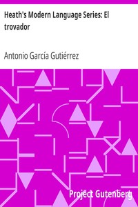 Book cover of "Heath's Modern Language Series: El trovador"