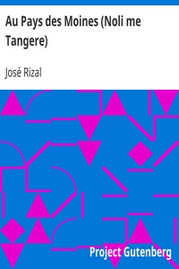 Book cover of "Au Pays des Moines (Noli me Tangere)"