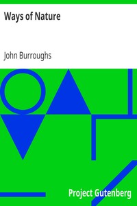 Book cover of "Ways of Nature"