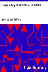 Book cover of "Essays in English Literature, 1780-1860"