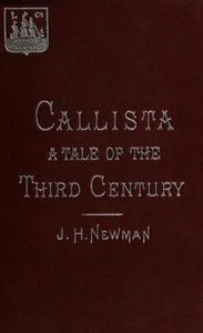 Book cover of "Callista : a Tale of the Third Century"