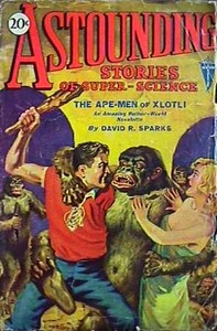 Book cover of "Astounding Stories of Super-Science, December 1930"