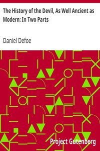 Book cover of "The History of the Devil, As Well Ancient as Modern: In Two Parts"