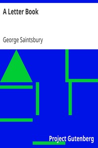 Book cover of "A Letter Book - Selected with an Introduction on the History and Art of Letter-Writing"