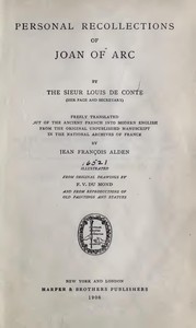 Book cover of "Personal Recollections of Joan of Arc — Volume 1"