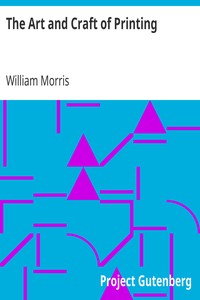 Book cover of "The Art and Craft of Printing"