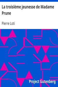 Book cover of "La troisième jeunesse de Madame Prune"