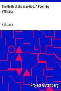 Book cover of "The Birth of the War-God: A Poem by Kálidása"