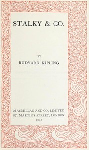 Book cover of "Stalky & Co."