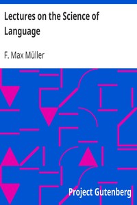 Book cover of "Lectures on the Science of Language"