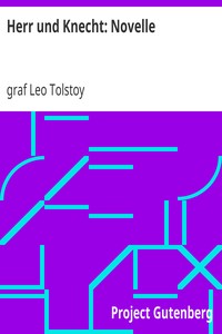 Book cover of "Herr und Knecht: Novelle"