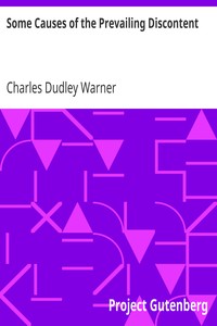 Book cover of "Some Causes of the Prevailing Discontent"