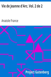 Book cover of "Vie de Jeanne d'Arc. Vol. 2 de 2"