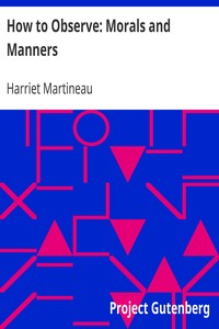 Book cover of "How to Observe: Morals and Manners"