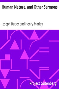Book cover of "Human Nature, and Other Sermons"