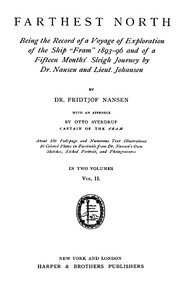 Book cover of "Farthest North, Vol. II - Being the Record of a Voyage of Exploration of the Ship 'Fram' 1893-1896"