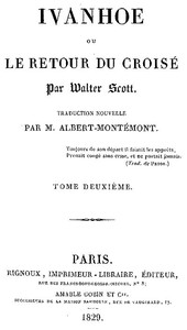 Book cover of "Ivanhoe (2/4) - Le retour du croisé"