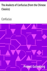 Book cover of "The Analects of Confucius (from the Chinese Classics)"