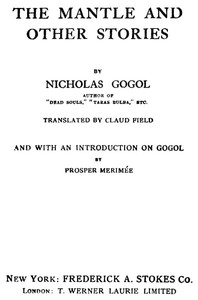 Book cover of "The Mantle, and Other Stories"