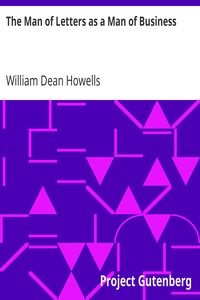 Book cover of "The Man of Letters as a Man of Business"