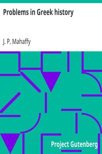 Book cover of "Problems in Greek history"