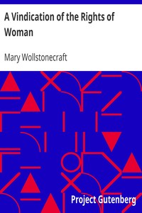 Book cover of "A Vindication of the Rights of Woman - With Strictures on Political and Moral Subjects"